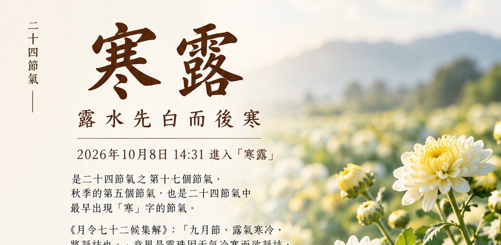 24節氣：寒露