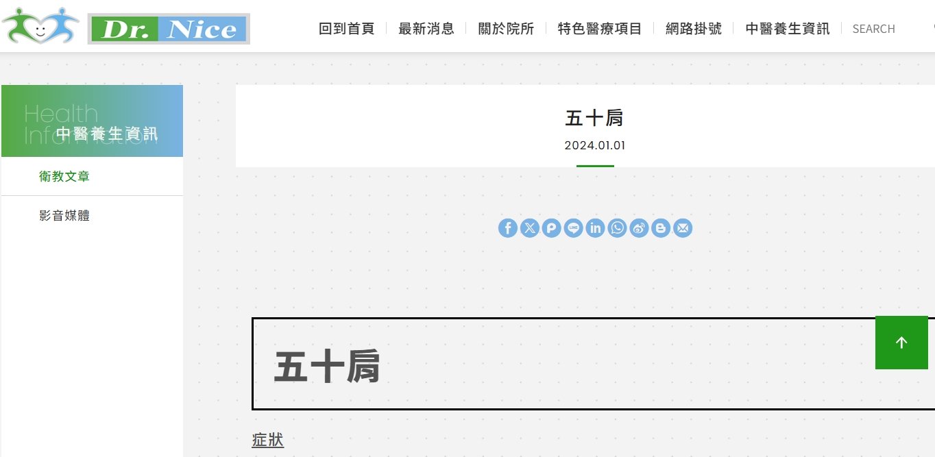 陳潮宗中醫診所-五十肩
